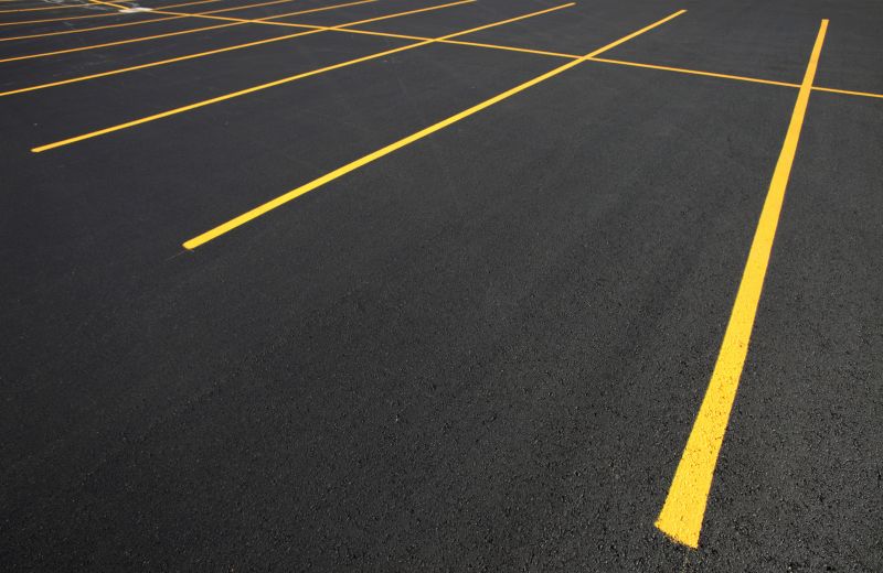 Completed Parking Lot Striping